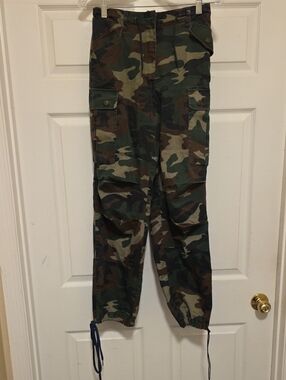 Camo Cargo Pants - Green Woodland Cargo Pants